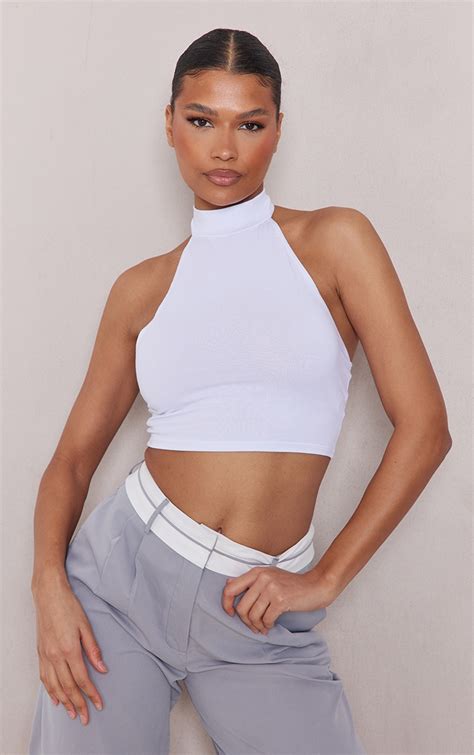 Women's Halter Crop Shirts & Tops 